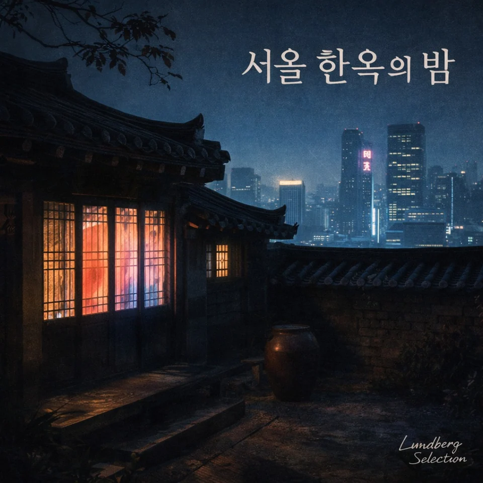 서울 한옥의 밤