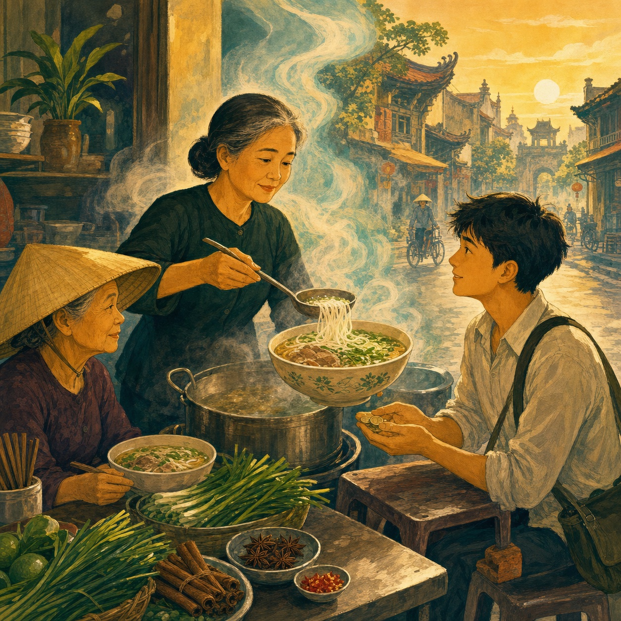 Hà Nội – Bà cụ bán phở phố cổ — Hơi Thở Cuối