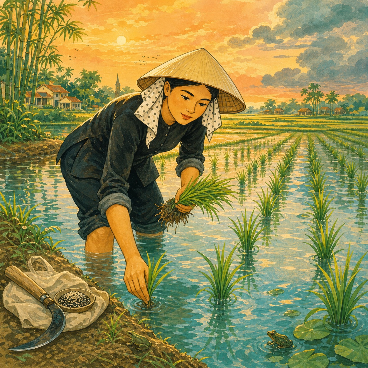 Thái Bình – Người trồng lúa giống mới — Hơi Thở Cuối