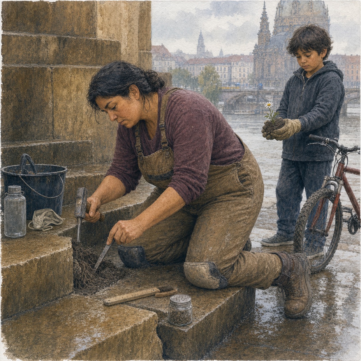 Dresden, Asche Und Blume — Hamburgs Nebel