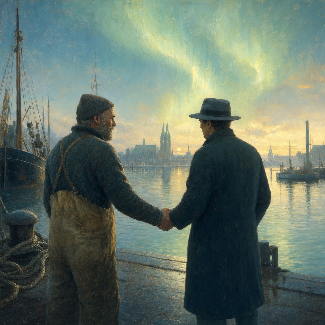 Nordlicht Über Bremen — Hamburgs Nebel