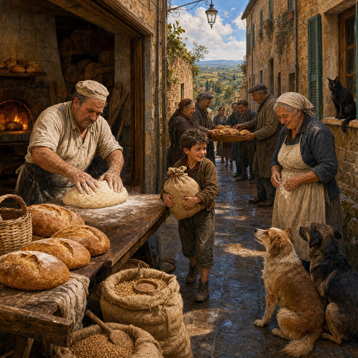 La strada del pane — La strada che respira