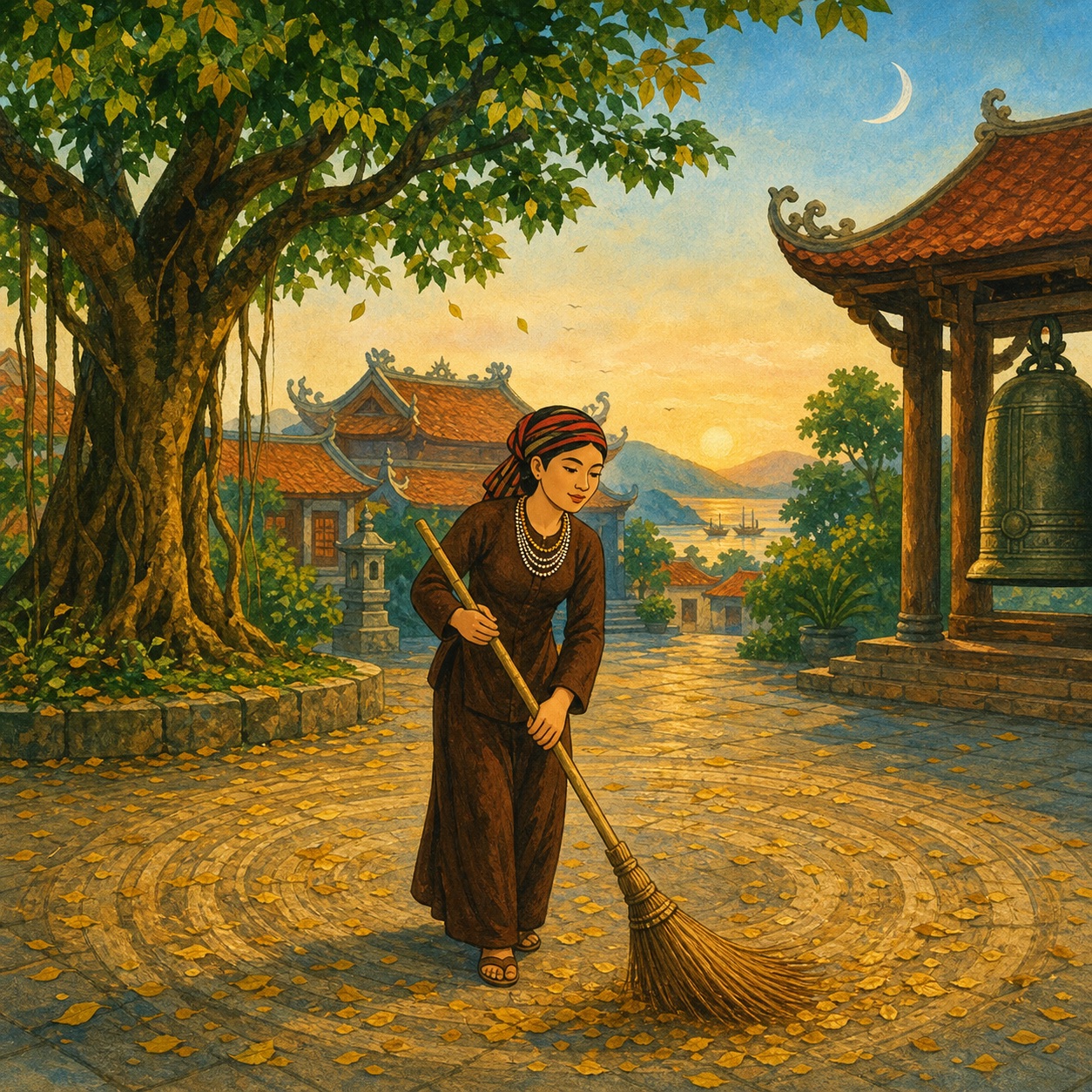 Quy Nhơn – Người quét sân chùa làng — Lên Miền Núi
