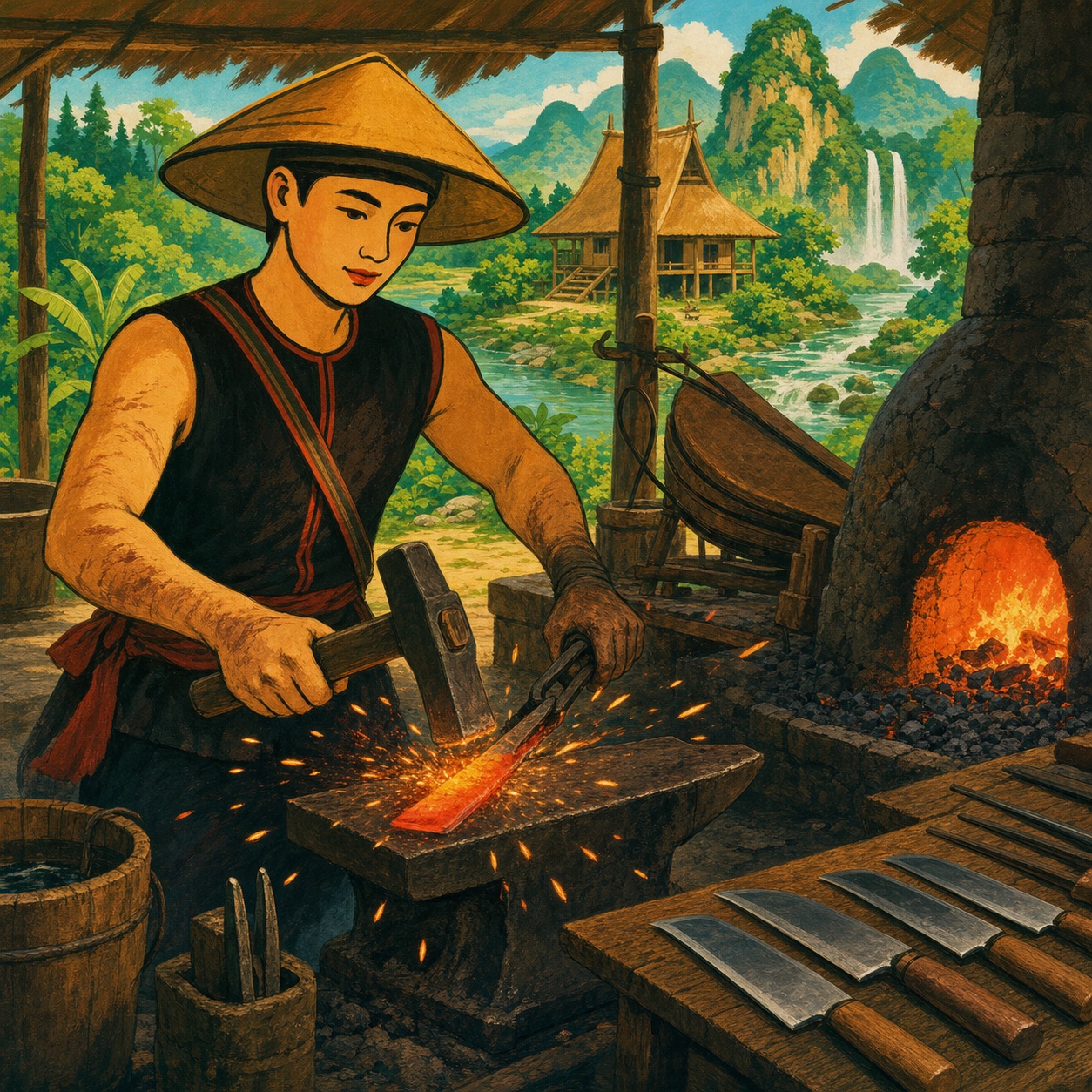 An Nhơn – Người thợ rèn dao làng — Lên Miền Núi