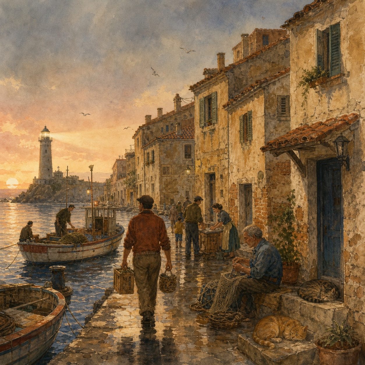 Cases Al Port — Llum Sobre Les Teules