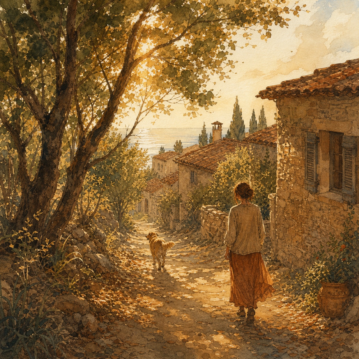 Llum Entre Arbres — Llum Sobre Les Teules