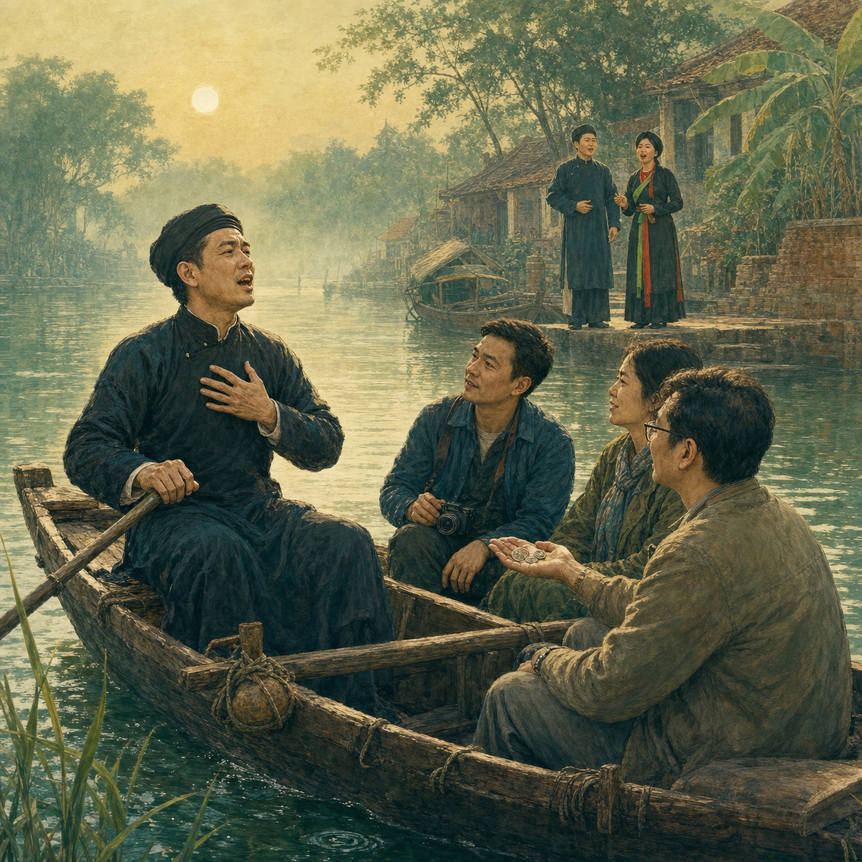 Bắc Ninh – Người hát quan họ trên thuyền — Âm Của Sương