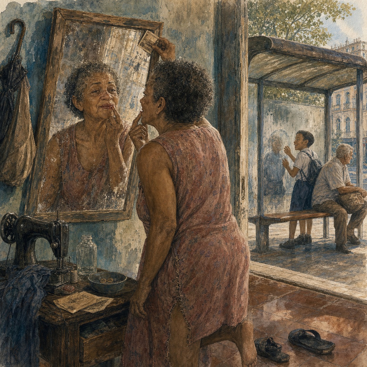 Espelho torto — Morro Do Adeus