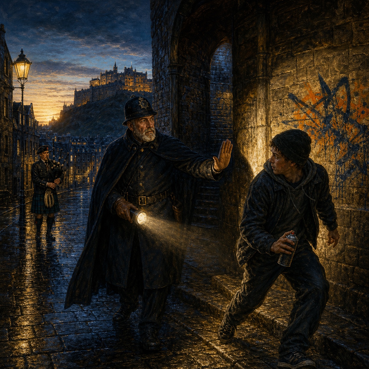 Edinburgh Night Watchman — Raw Isles, Neon and Nightshift