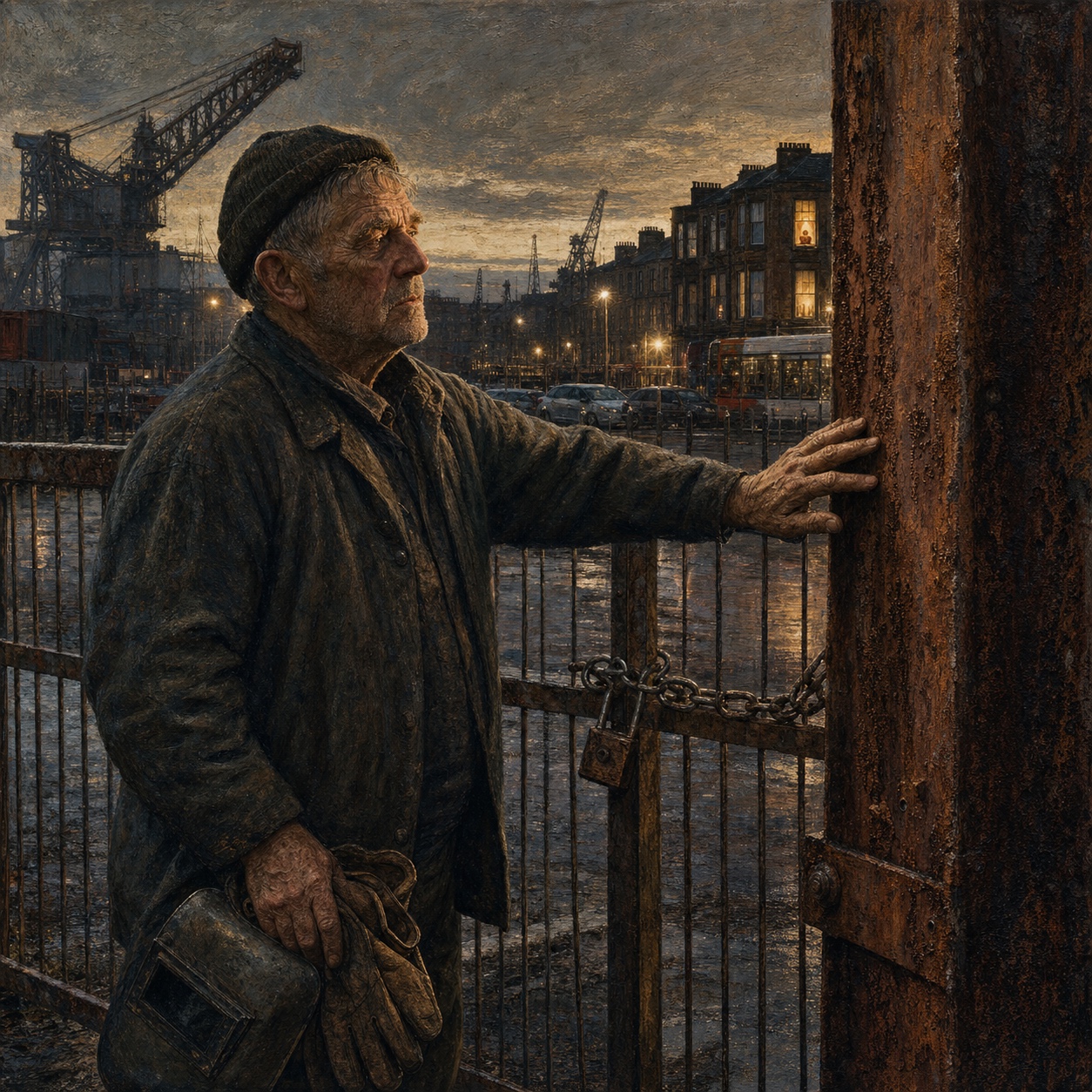 Glasgow Steel Dust Evening — Raw Isles, Salt and Rust
