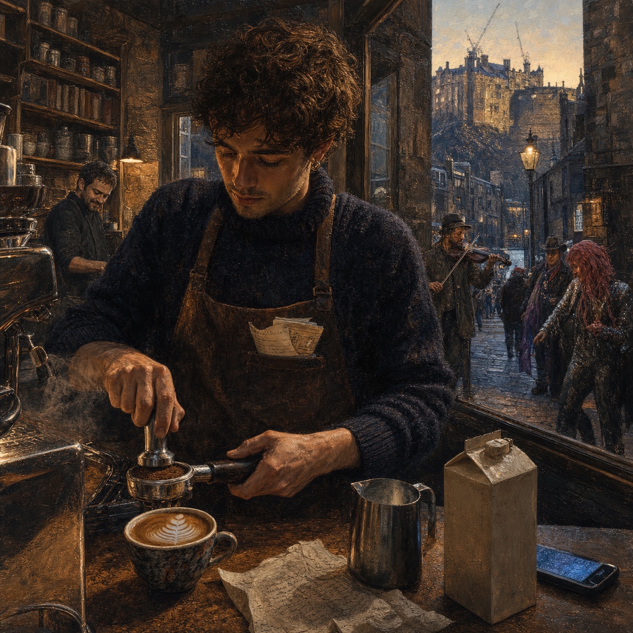 Edinburgh Barista Poet — Raw Isles, Steel and Heather