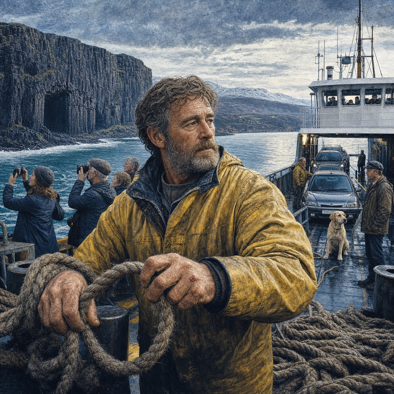 Argyll Ferry Worker — Raw Isles, Steel and Heather