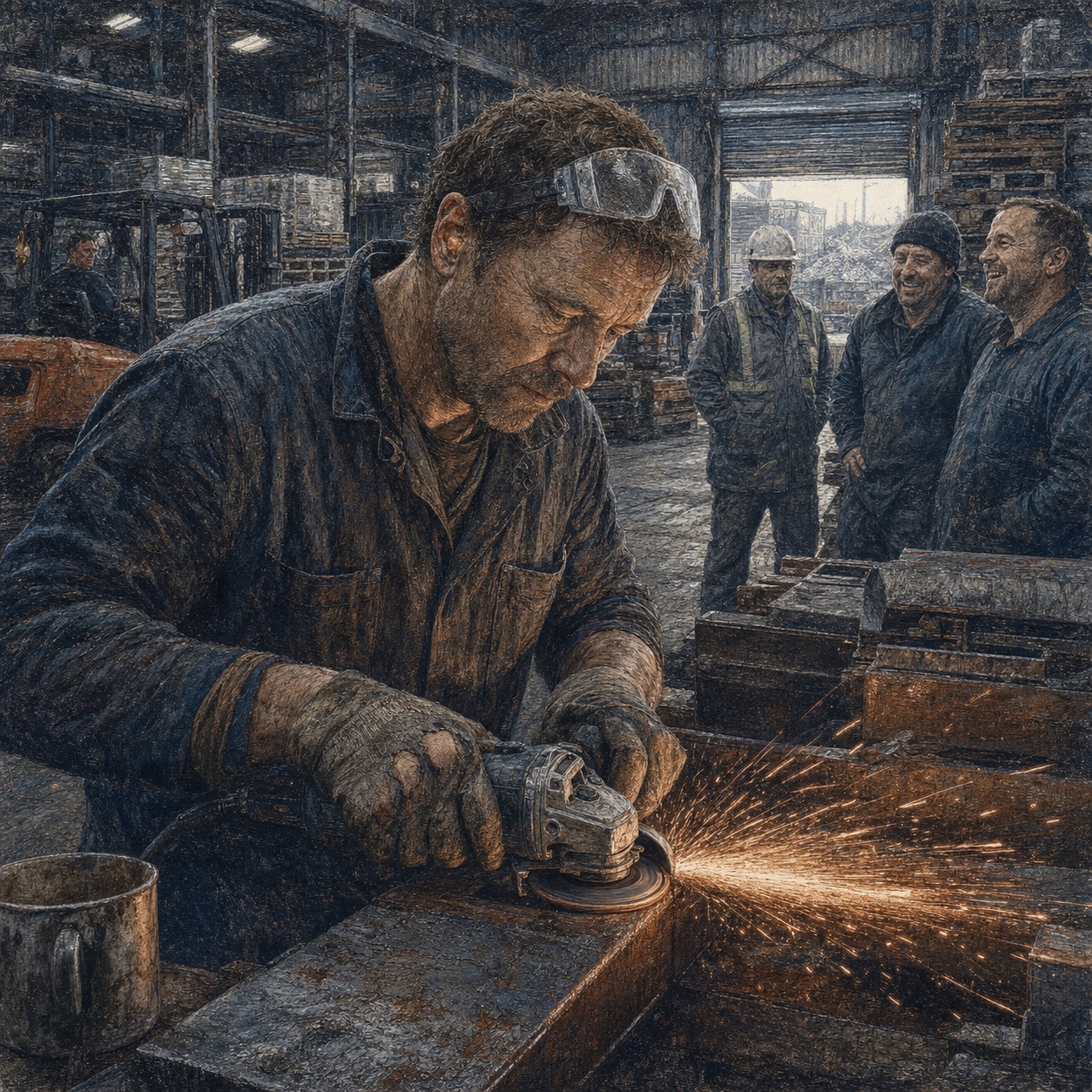 South Yorkshire Warehouse Grinder — Raw Isles, Steel and Heather