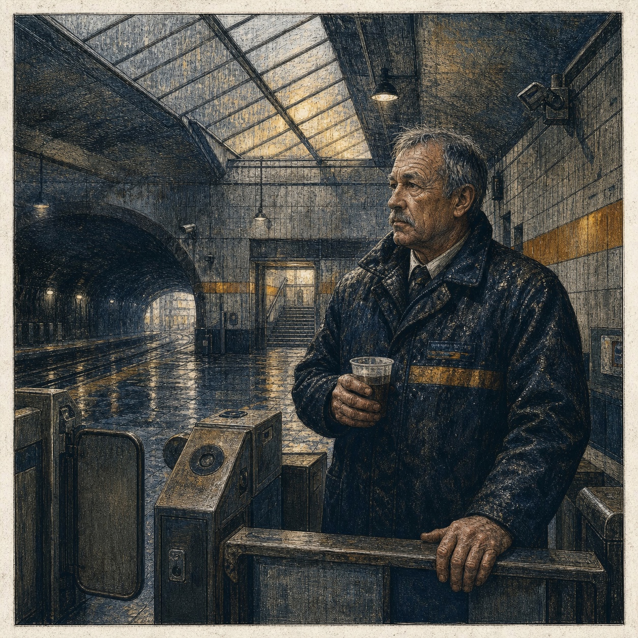 Tyne & Wear Metro Attendant — Raw Isles, Steel and Heather