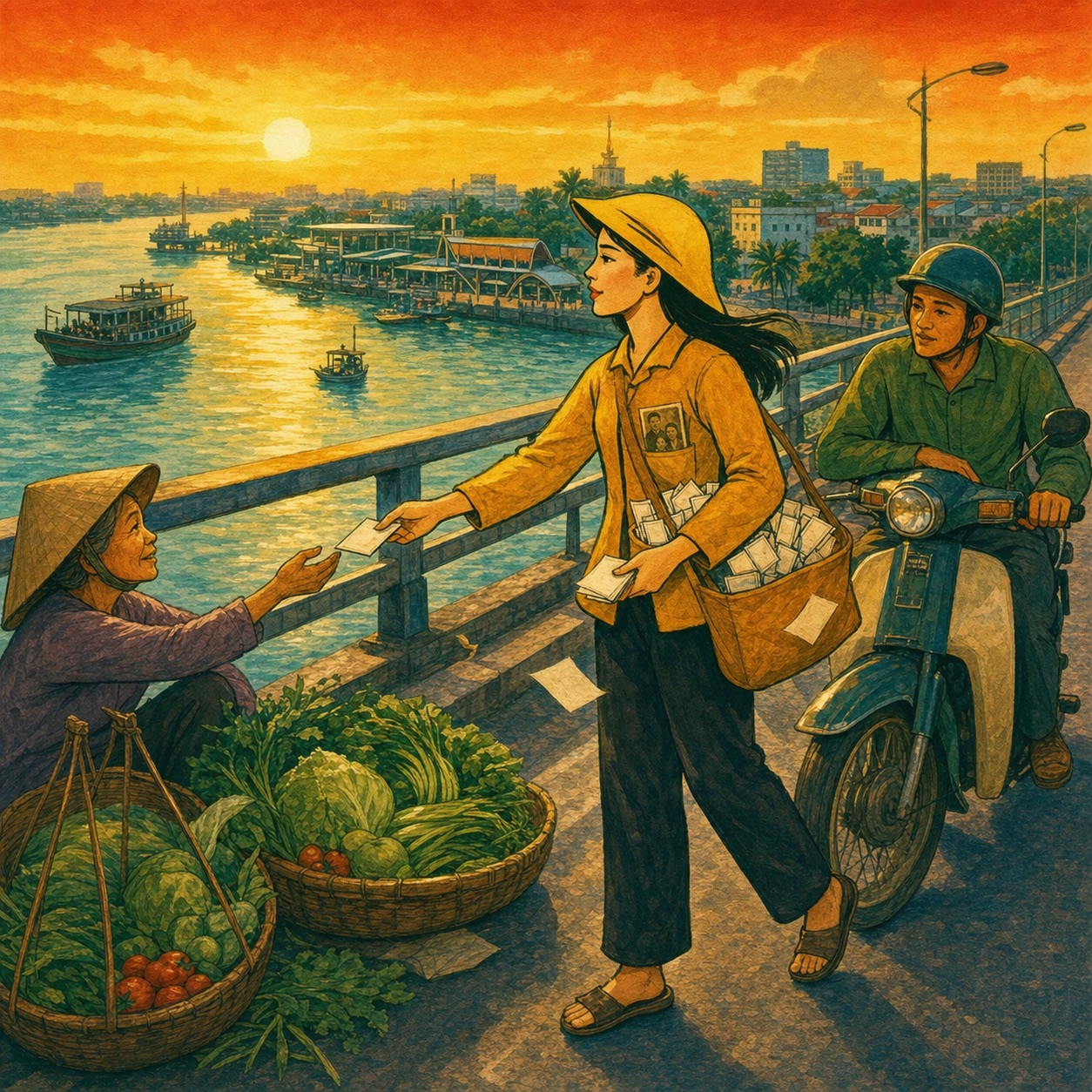 Cần Thơ – Người bán vé số lang thang — Xuống Đồng Bằng