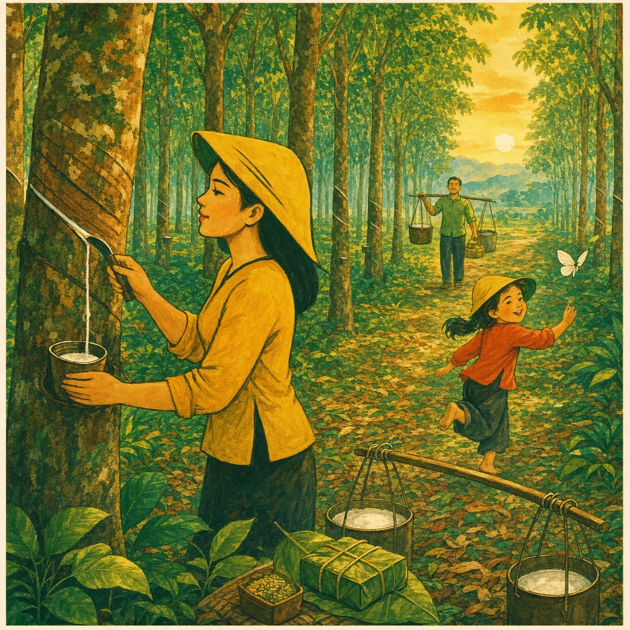 Đồng Nai – Người trồng cao su — Xuống Đồng Bằng